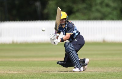 270625  Glamorgan Women v Sussex Sharks, Vitality Blast Women League Two South - Beth Gammon of Glamorgan Women plays a shot