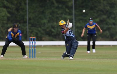 270625  Glamorgan Women v Sussex Sharks, Vitality Blast Women League Two South - Daisy Mullan of Glamorgan Women plays a shot