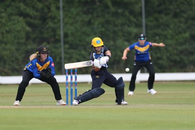 270625  Glamorgan Women v Sussex Sharks, Vitality Blast Women League Two South - Beth Gammon of Glamorgan Women plays a shot