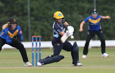 270625  Glamorgan Women v Sussex Sharks, Vitality Blast Women League Two South - Beth Gammon of Glamorgan Women plays a shot