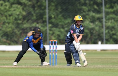 270625  Glamorgan Women v Sussex Sharks, Vitality Blast Women League Two South - Daisy Mullan of Glamorgan Women plays a shot