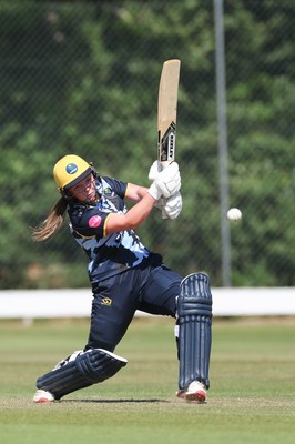 270625  Glamorgan Women v Sussex Sharks, Vitality Blast Women League Two South - Poppy Tulloch of Glamorgan Women plays a shot
