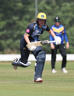 270625  Glamorgan Women v Sussex Sharks, Vitality Blast Women League Two South - Poppy Tulloch of Glamorgan Women plays a shot