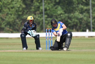 270625  Glamorgan Women v Sussex Sharks, Vitality Blast Women League Two South - Rachel King of Sussex Sharks plays a shot