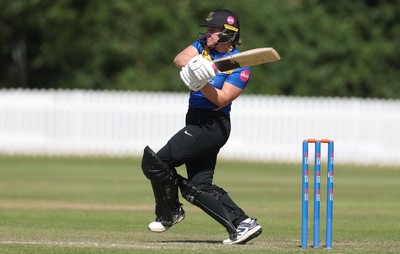 270625  Glamorgan Women v Sussex Sharks, Vitality Blast Women League Two South - Rachel King of Sussex Sharks plays a shot