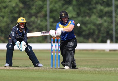 270625  Glamorgan Women v Sussex Sharks, Vitality Blast Women League Two South - Rachel King of Sussex Sharks plays a shot