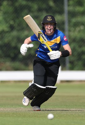 270625  Glamorgan Women v Sussex Sharks, Vitality Blast Women League Two South - Mollie Adams of Sussex Sharks plays a shot