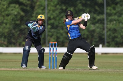 270625  Glamorgan Women v Sussex Sharks, Vitality Blast Women League Two South - Mollie Adams of Sussex Sharks plays a shot