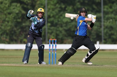 270625  Glamorgan Women v Sussex Sharks, Vitality Blast Women League Two South - Mollie Adams of Sussex Sharks plays a shot
