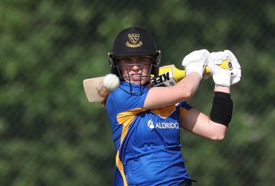 270625  Glamorgan Women v Sussex Sharks, Vitality Blast Women League Two South - Mollie Adams of Sussex Sharks plays a shot