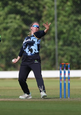 270625  Glamorgan Women v Sussex Sharks, Vitality Blast Women League Two South - Gemma Porter of Glamorgan Women bowls