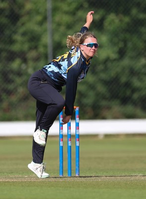 270625  Glamorgan Women v Sussex Sharks, Vitality Blast Women League Two South - Gemma Porter of Glamorgan Women bowls