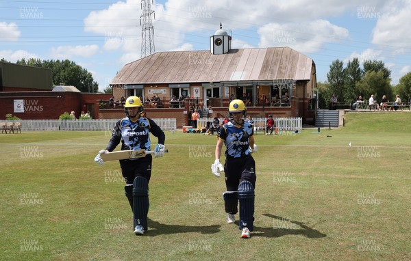 270625  Glamorgan Women v Sussex Sharks, Vitality Blast Women League Two South - Sussex Sharks take to the field ahead of the mach