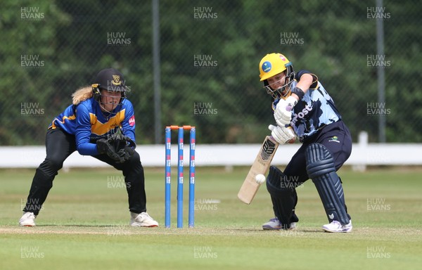 270625  Glamorgan Women v Sussex Sharks, Vitality Blast Women League Two South - Daisy Mullan of Glamorgan Women plays a shot