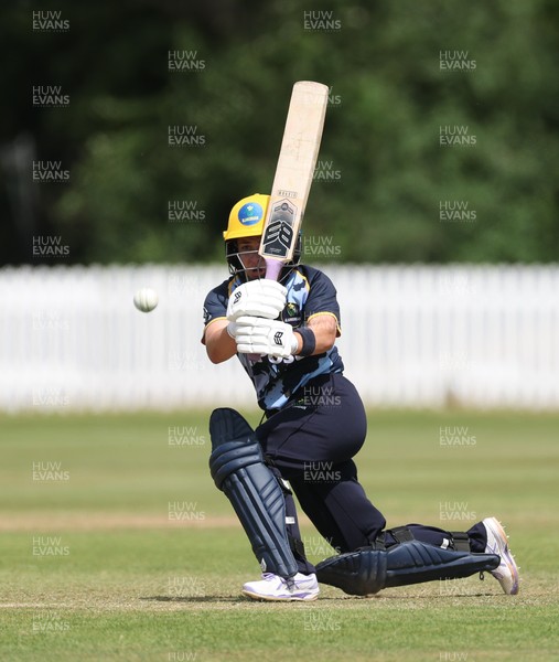 270625  Glamorgan Women v Sussex Sharks, Vitality Blast Women League Two South - Beth Gammon of Glamorgan Women plays a shot