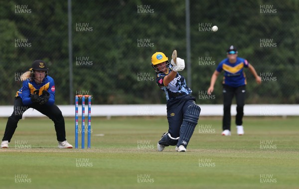 270625  Glamorgan Women v Sussex Sharks, Vitality Blast Women League Two South - Daisy Mullan of Glamorgan Women plays a shot