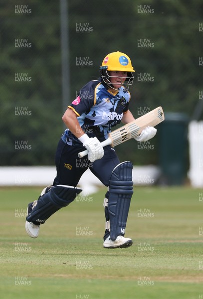 270625  Glamorgan Women v Sussex Sharks, Vitality Blast Women League Two South - Daisy Mullan of Glamorgan Women plays a shot