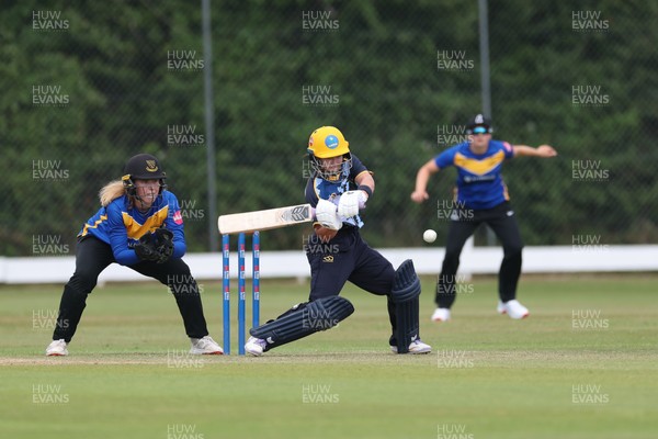 270625  Glamorgan Women v Sussex Sharks, Vitality Blast Women League Two South - Beth Gammon of Glamorgan Women plays a shot