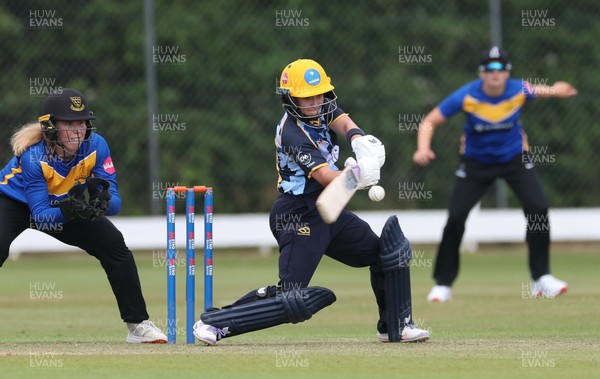 270625  Glamorgan Women v Sussex Sharks, Vitality Blast Women League Two South - Beth Gammon of Glamorgan Women plays a shot