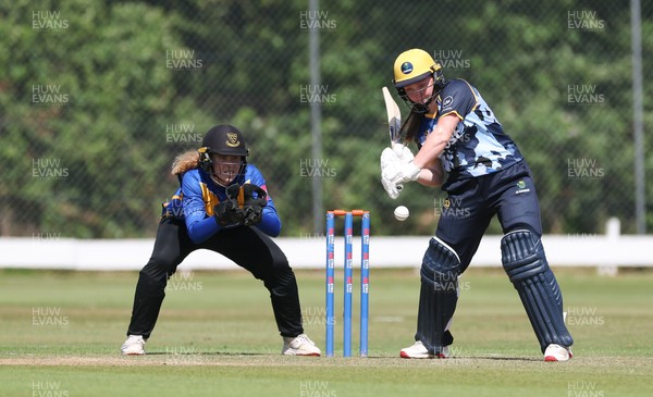 270625  Glamorgan Women v Sussex Sharks, Vitality Blast Women League Two South - Poppy Tulloch of Glamorgan Women plays a shot
