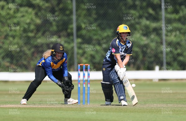 270625  Glamorgan Women v Sussex Sharks, Vitality Blast Women League Two South - Daisy Mullan of Glamorgan Women plays a shot