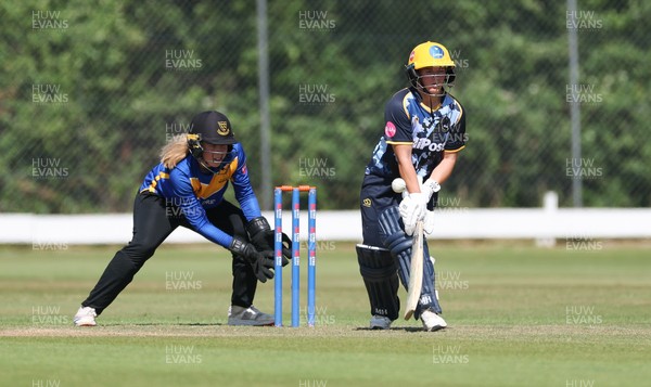 270625  Glamorgan Women v Sussex Sharks, Vitality Blast Women League Two South - Daisy Mullan of Glamorgan Women plays a shot