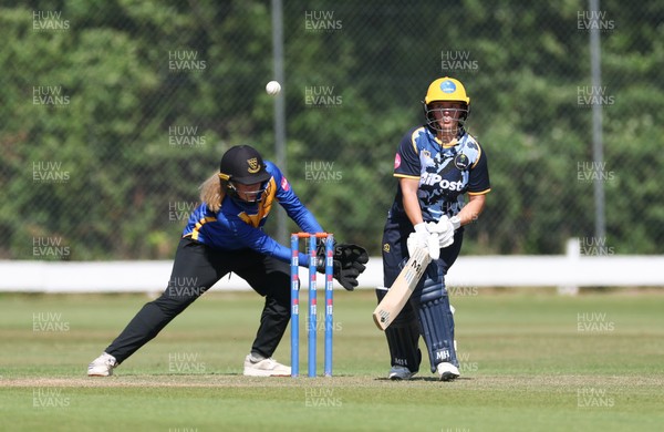 270625  Glamorgan Women v Sussex Sharks, Vitality Blast Women League Two South - Daisy Mullan of Glamorgan Women plays a shot
