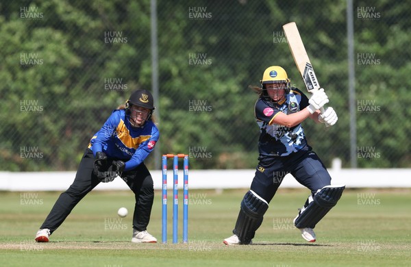 270625  Glamorgan Women v Sussex Sharks, Vitality Blast Women League Two South - Poppy Tulloch of Glamorgan Women plays a shot