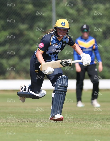 270625  Glamorgan Women v Sussex Sharks, Vitality Blast Women League Two South - Poppy Tulloch of Glamorgan Women plays a shot