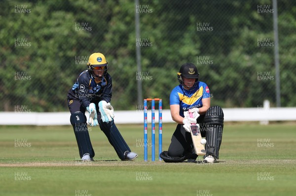 270625  Glamorgan Women v Sussex Sharks, Vitality Blast Women League Two South - Rachel King of Sussex Sharks plays a shot