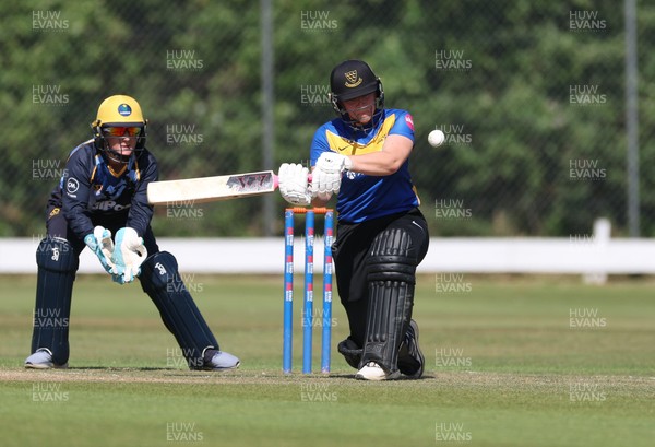 270625  Glamorgan Women v Sussex Sharks, Vitality Blast Women League Two South - Rachel King of Sussex Sharks plays a shot
