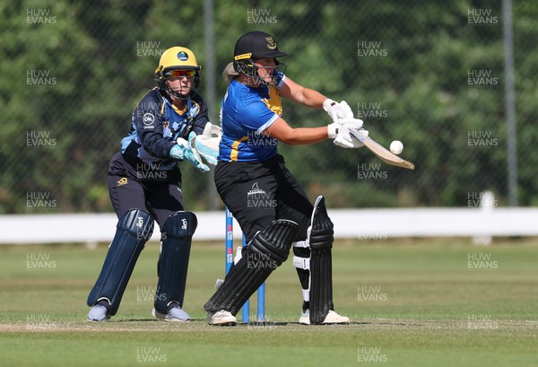 270625  Glamorgan Women v Sussex Sharks, Vitality Blast Women League Two South - Izzy Collis of Sussex Sharks plays a shot