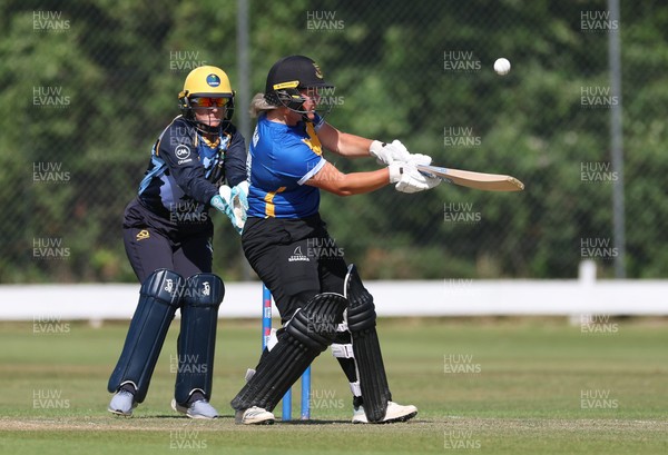 270625  Glamorgan Women v Sussex Sharks, Vitality Blast Women League Two South - Izzy Collis of Sussex Sharks plays a shot