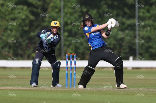 270625  Glamorgan Women v Sussex Sharks, Vitality Blast Women League Two South - Mollie Adams of Sussex Sharks plays a shot