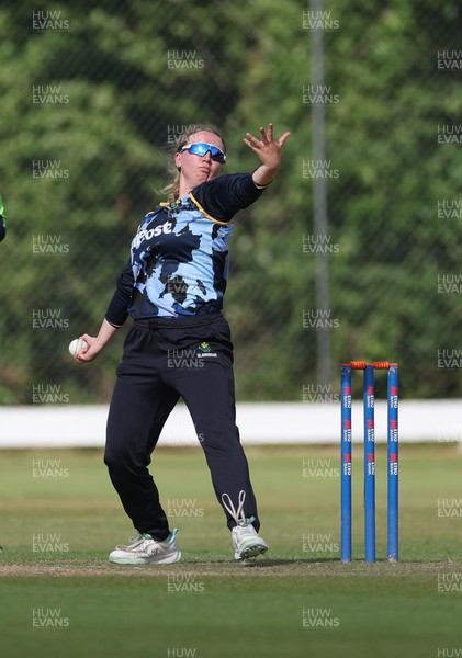 270625  Glamorgan Women v Sussex Sharks, Vitality Blast Women League Two South - Gemma Porter of Glamorgan Women bowls