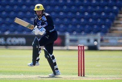 100525 - Glamorgan Women v Sussex Sharks Women, T20 Vitality Blast Women’s County Cup - Lauren Parfitt of Glamorgan Women batting