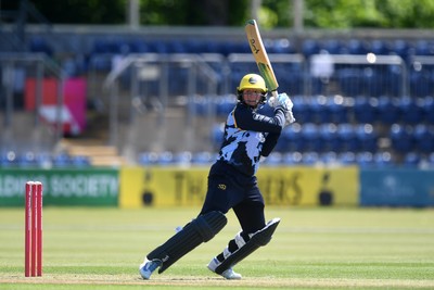 100525 - Glamorgan Women v Sussex Sharks Women, T20 Vitality Blast Women’s County Cup - Lauren Parfitt of Glamorgan Women batting