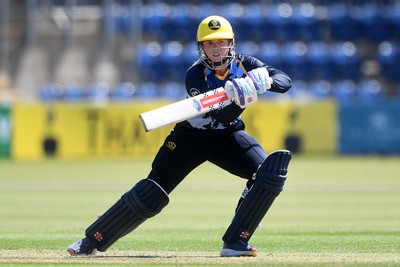 100525 - Glamorgan Women v Sussex Sharks Women, T20 Vitality Blast Women’s County Cup - Daisy Jeanes of Glamorgan Women batting