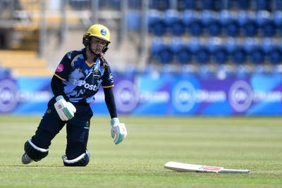 100525 - Glamorgan Women v Sussex Sharks Women, T20 Vitality Blast Women’s County Cup - Emily Burke of Glamorgan Women is run out