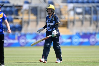 100525 - Glamorgan Women v Sussex Sharks Women, T20 Vitality Blast Women’s County Cup - Emily Burke of Glamorgan Women is run out