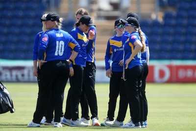 100525 - Glamorgan Women v Sussex Sharks Women, T20 Vitality Blast Women’s County Cup - Bea Ellis of Glamorgan Women is caught out by Anna Buckle of Sussex Women