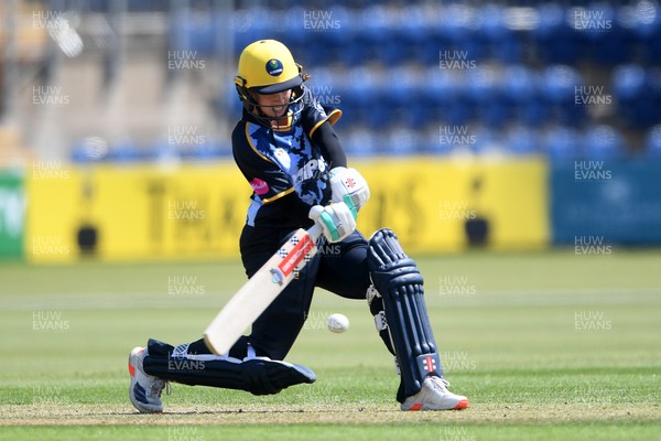 100525 - Glamorgan Women v Sussex Sharks Women, T20 Vitality Blast Women’s County Cup - Charlotte Scarborough of Glamorgan Women batting