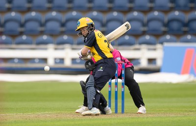190425 - Glamorgan Women v Sussex Sharks, Metro Bank One Day Cup - Bethan Gammon of Glamorgan Women plays a shot
