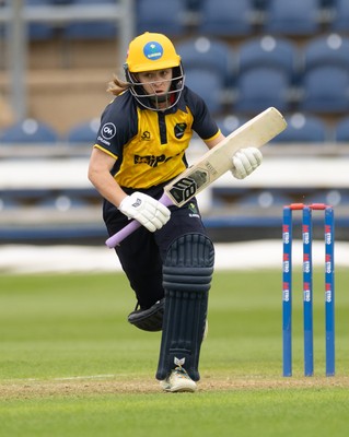190425 - Glamorgan Women v Sussex Sharks, Metro Bank One Day Cup - Bethan Gammon of Glamorgan Women plays a shot