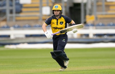 190425 - Glamorgan Women v Sussex Sharks, Metro Bank One Day Cup - Bethan Gammon of Glamorgan Women plays a shot