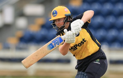 190425 - Glamorgan Women v Sussex Sharks, Metro Bank One Day Cup - Gemma Porter of Glamorgan Women plays a shot