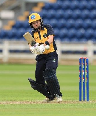 190425 - Glamorgan Women v Sussex Sharks, Metro Bank One Day Cup - Bethan Gammon of Glamorgan Women plays a shot