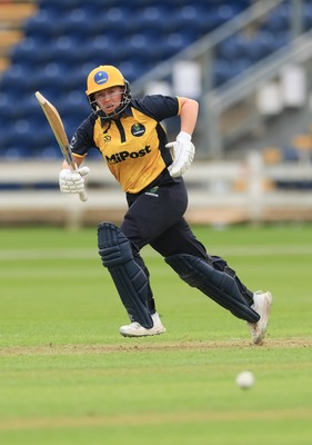 190425 - Glamorgan Women v Sussex Sharks, Metro Bank One Day Cup - Gemma Porter of Glamorgan Women plays a shot
