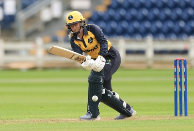 190425 - Glamorgan Women v Sussex Sharks, Metro Bank One Day Cup - Georgia Parfitt of Glamorgan Women plays a shot