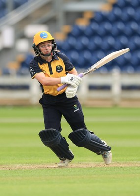 190425 - Glamorgan Women v Sussex Sharks, Metro Bank One Day Cup - Bethan Gammon of Glamorgan Women plays a shot